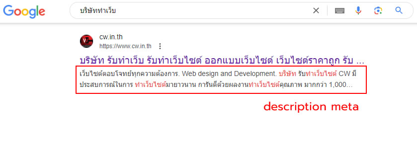 แท็ก description meta คืออะไร